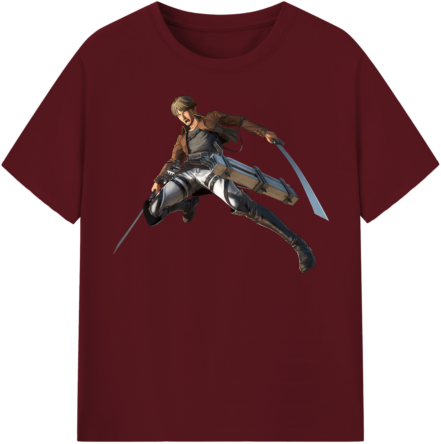 （画像用） 進撃の巨人 Attack on Titan 綿100％半袖Tシャツ（フロントプリント）